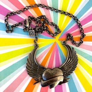 Heart A Flight Necklace Tattoo Flash Necklace